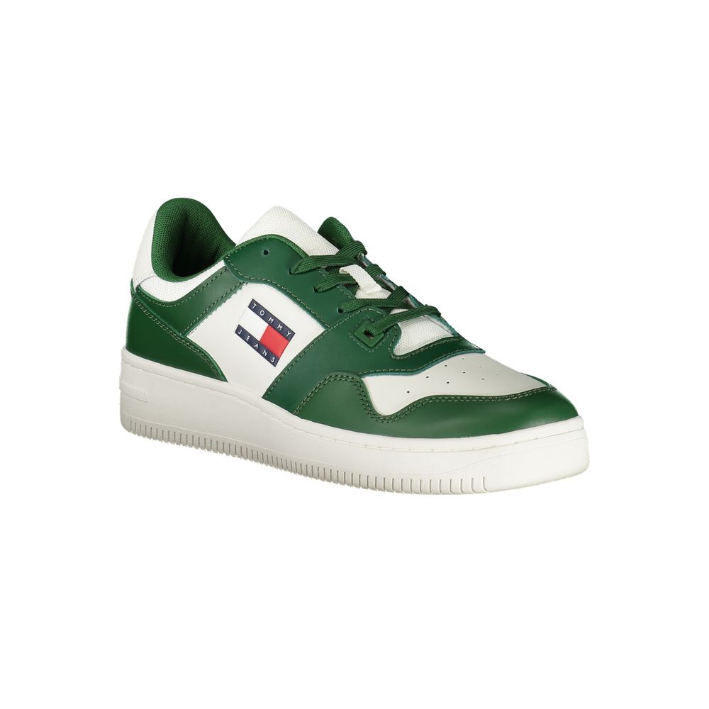 Grüne Leder Herren Sneaker
