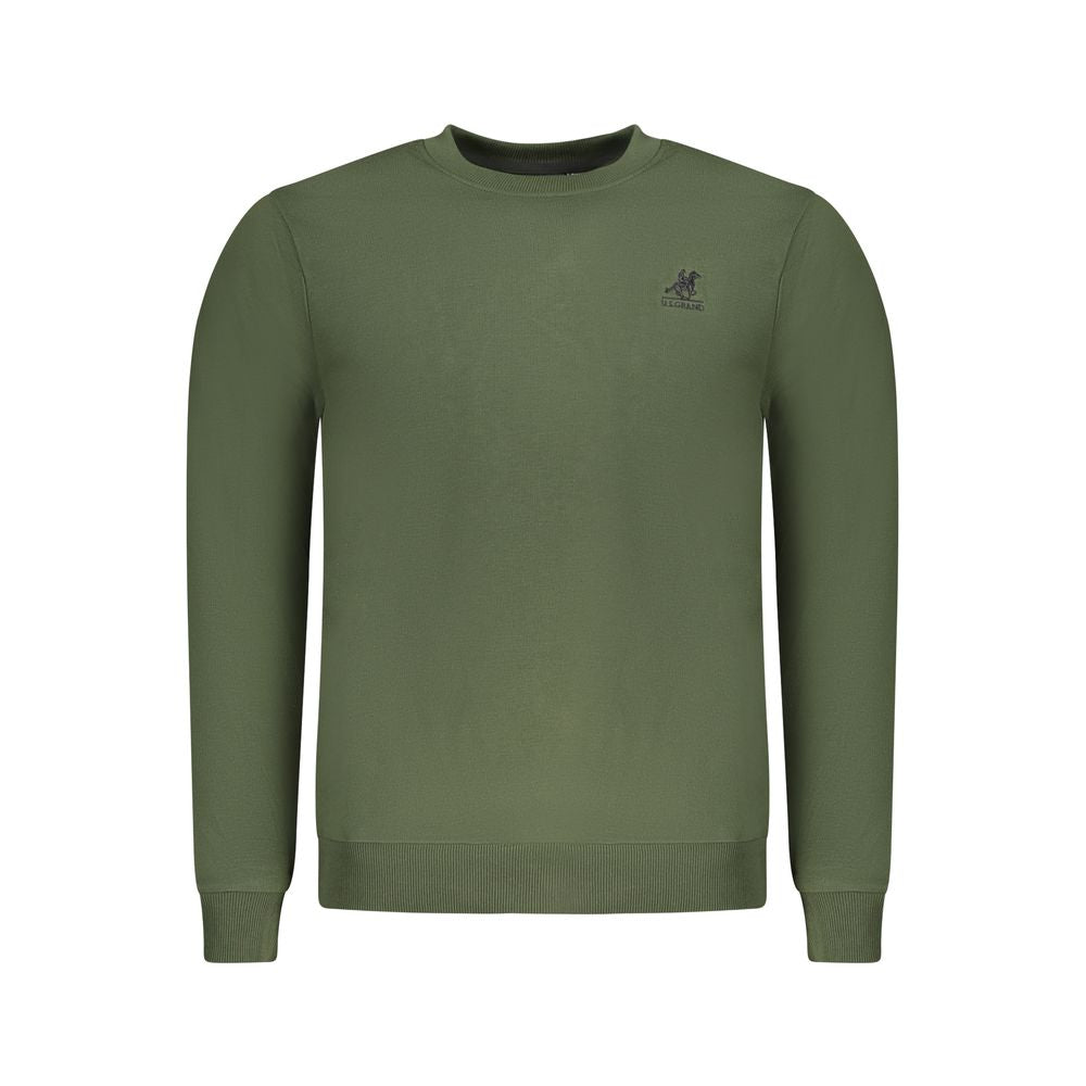 Grüner Baumwollpullover