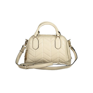 Beige Polyethylen Damen Handtasche