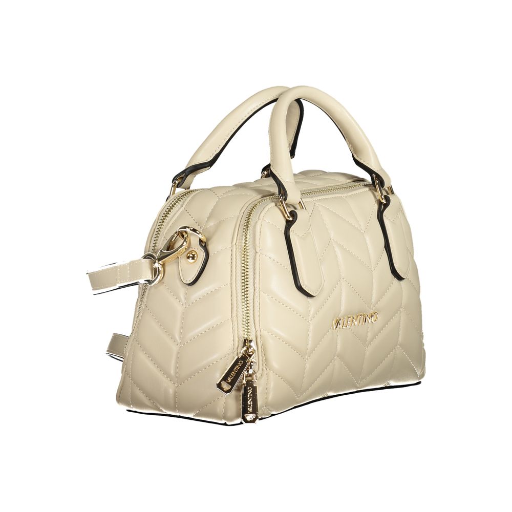 Beige Polyethylen Damen Handtasche