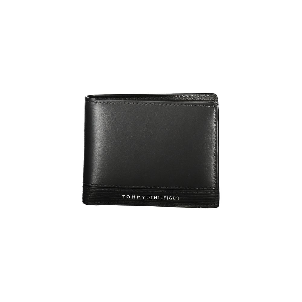Schwarzes Leder Herren Portemonnaie