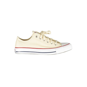 Beige Baumwoll-Damen-Sneaker