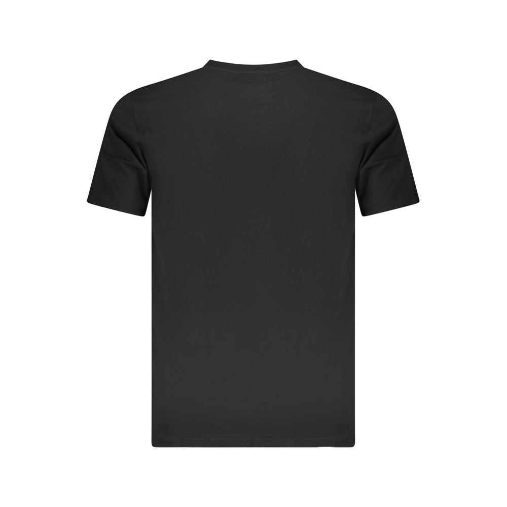 Schwarzes Herren-T-Shirt aus Baumwolle
