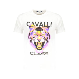 White Cotton Men T-Shirt