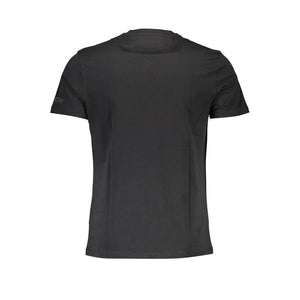 Schwarzes Herren-T-Shirt aus Baumwolle