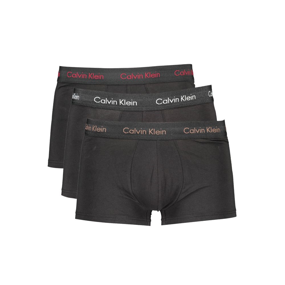 Schwarze Herren-Boxershorts aus Baumwolle