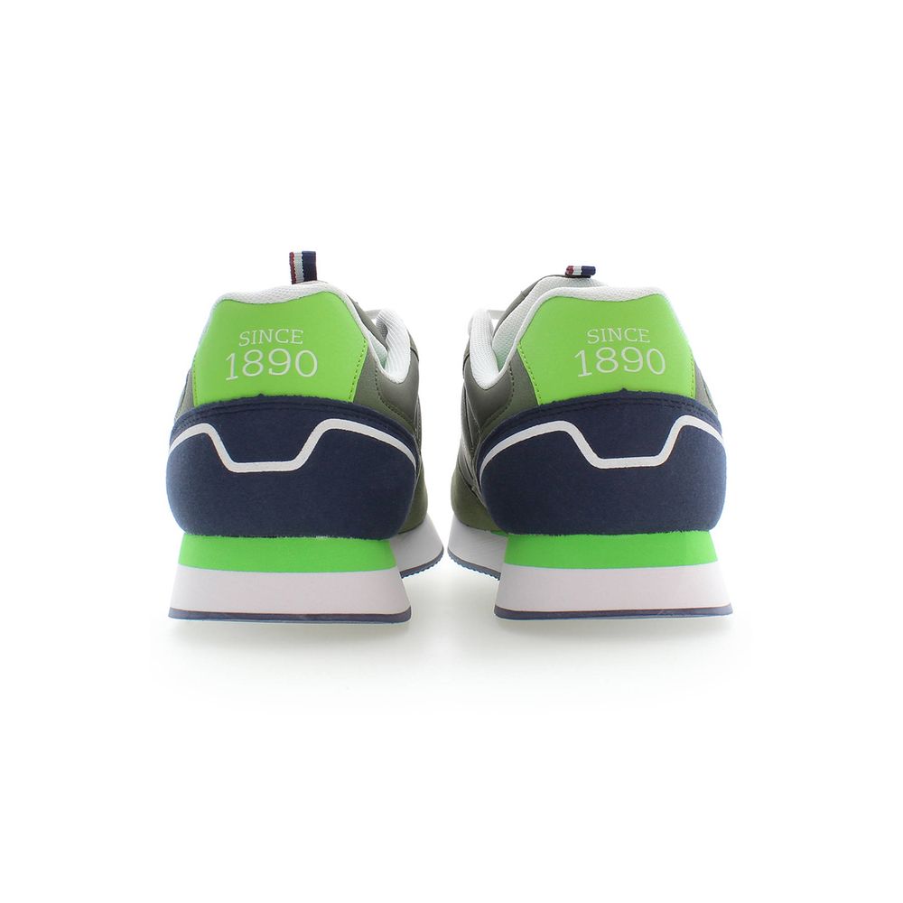 Grüner Polyester Herren Sneaker