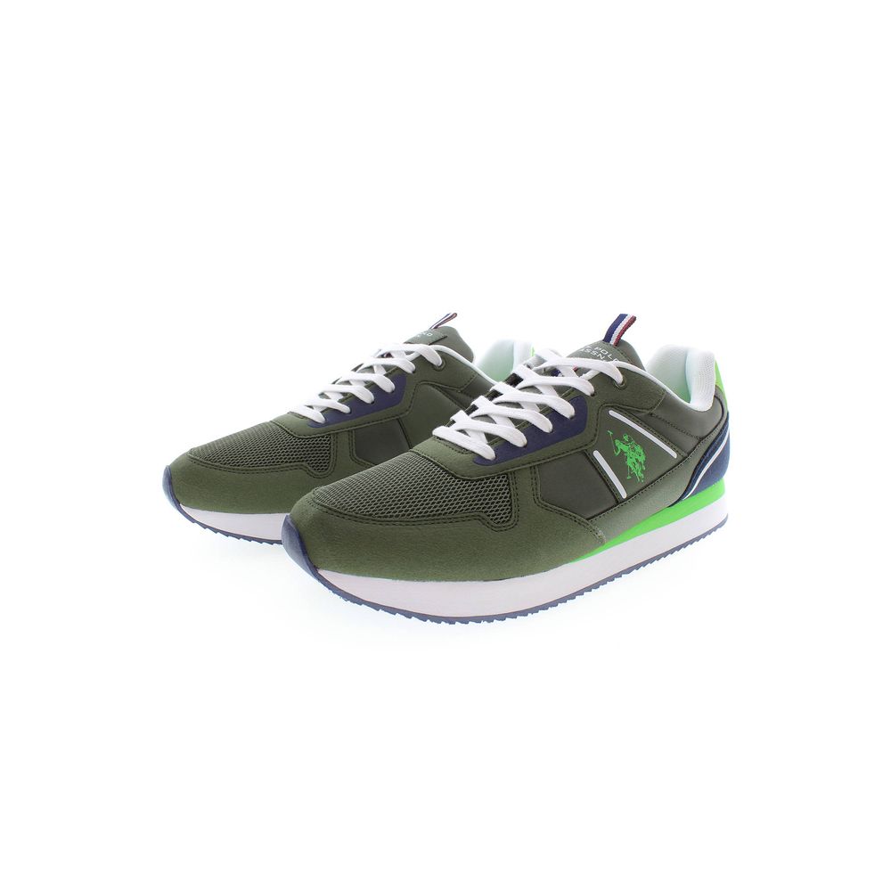 Grüner Polyester Herren Sneaker