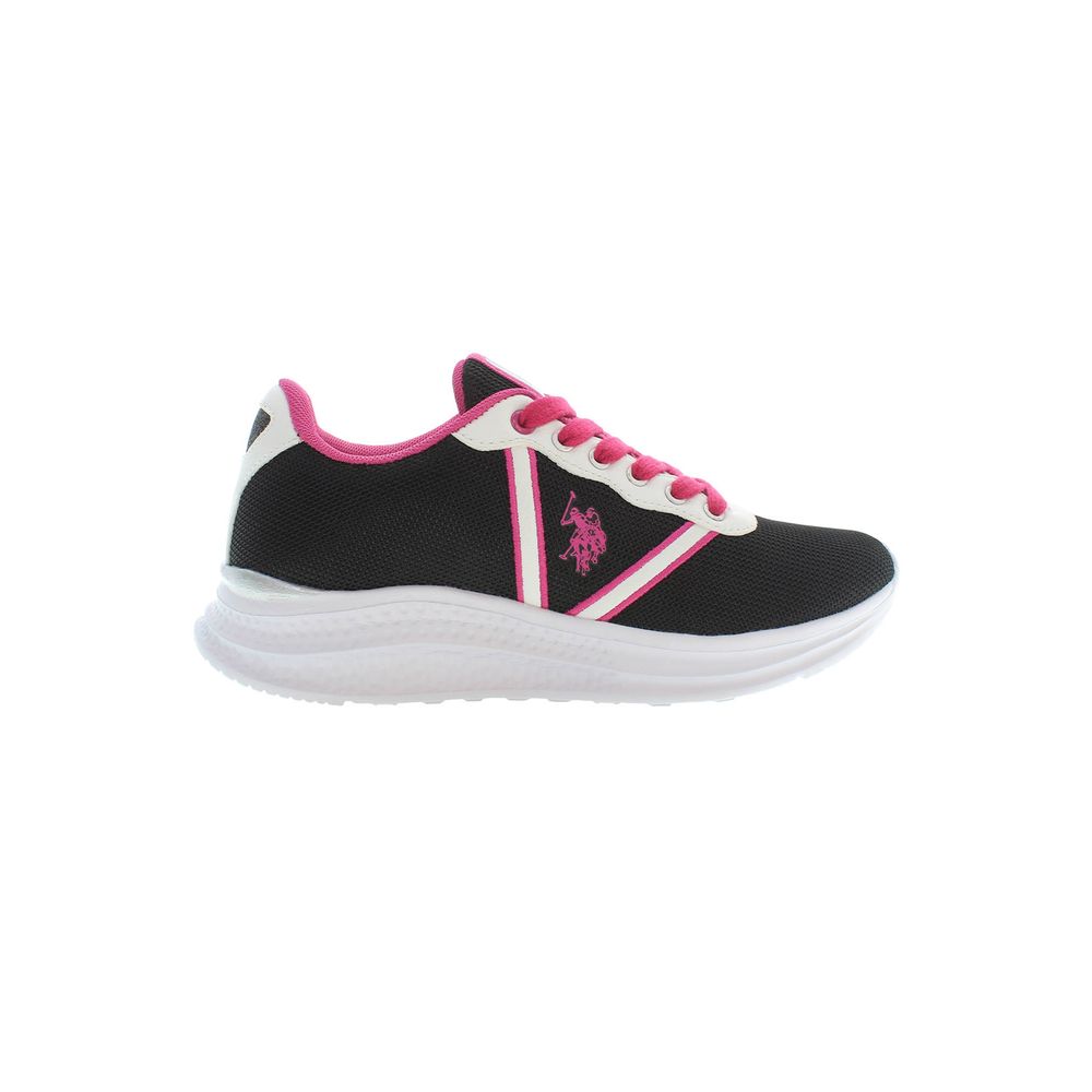 Schwarzer Polyester-Sneaker für Damen