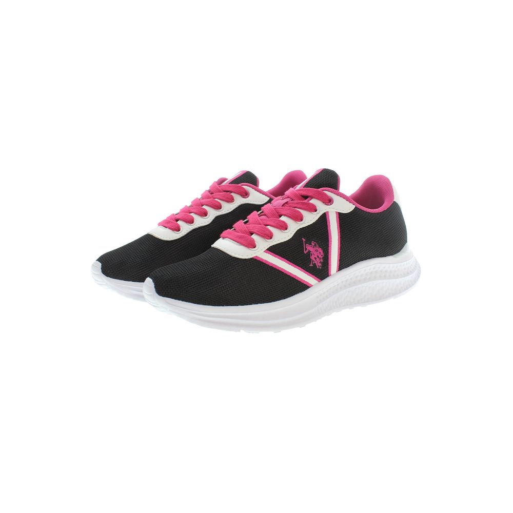 Schwarzer Polyester-Sneaker für Damen