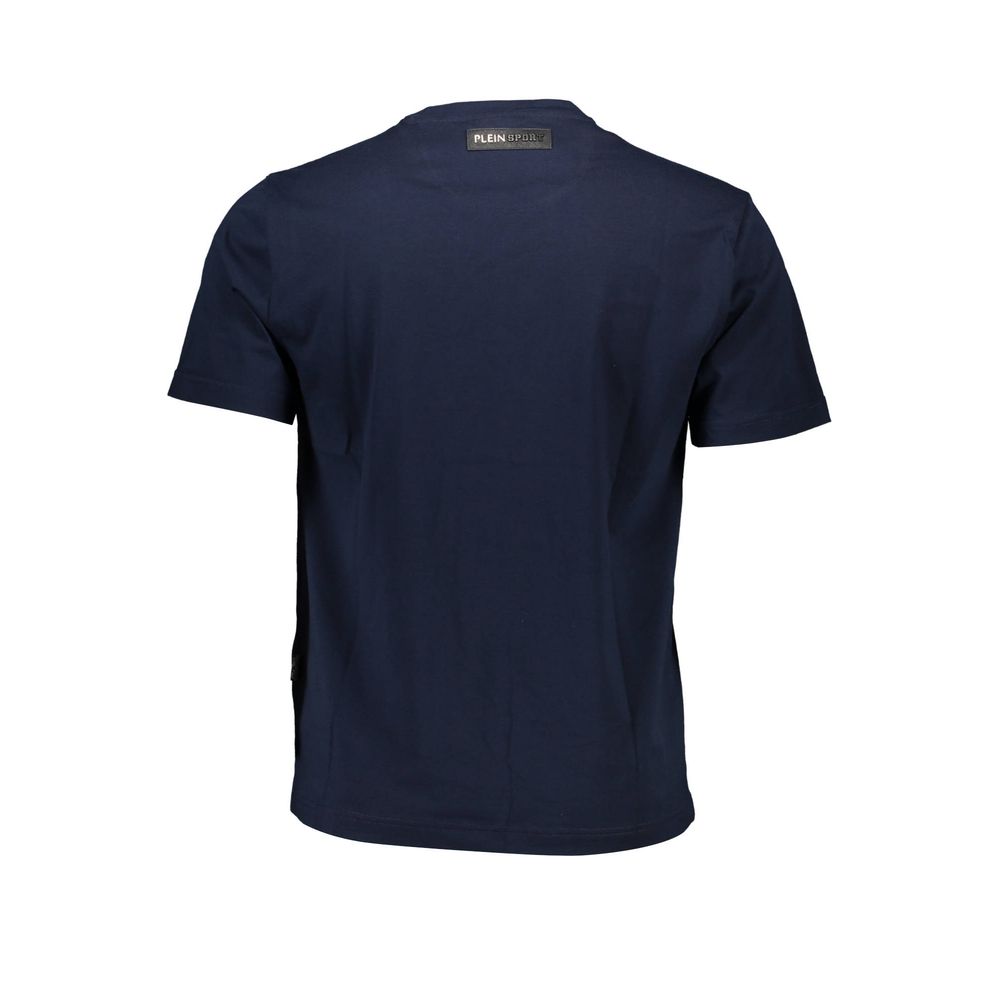 Blaues Herren-T-Shirt aus Baumwolle