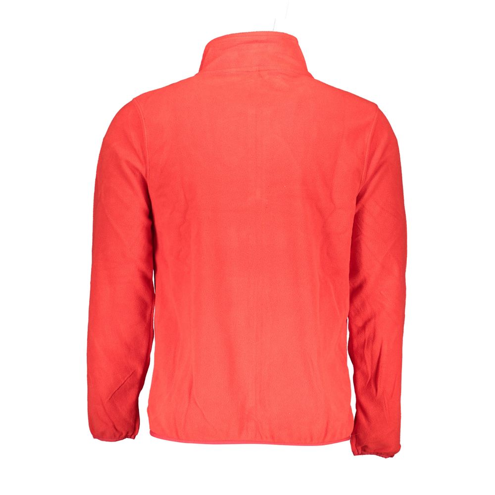 Roter Polyester-Herrenpullover