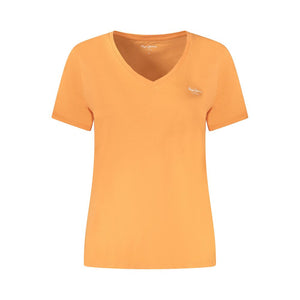 Orangefarbene Baumwolloberteile und T-Shirts