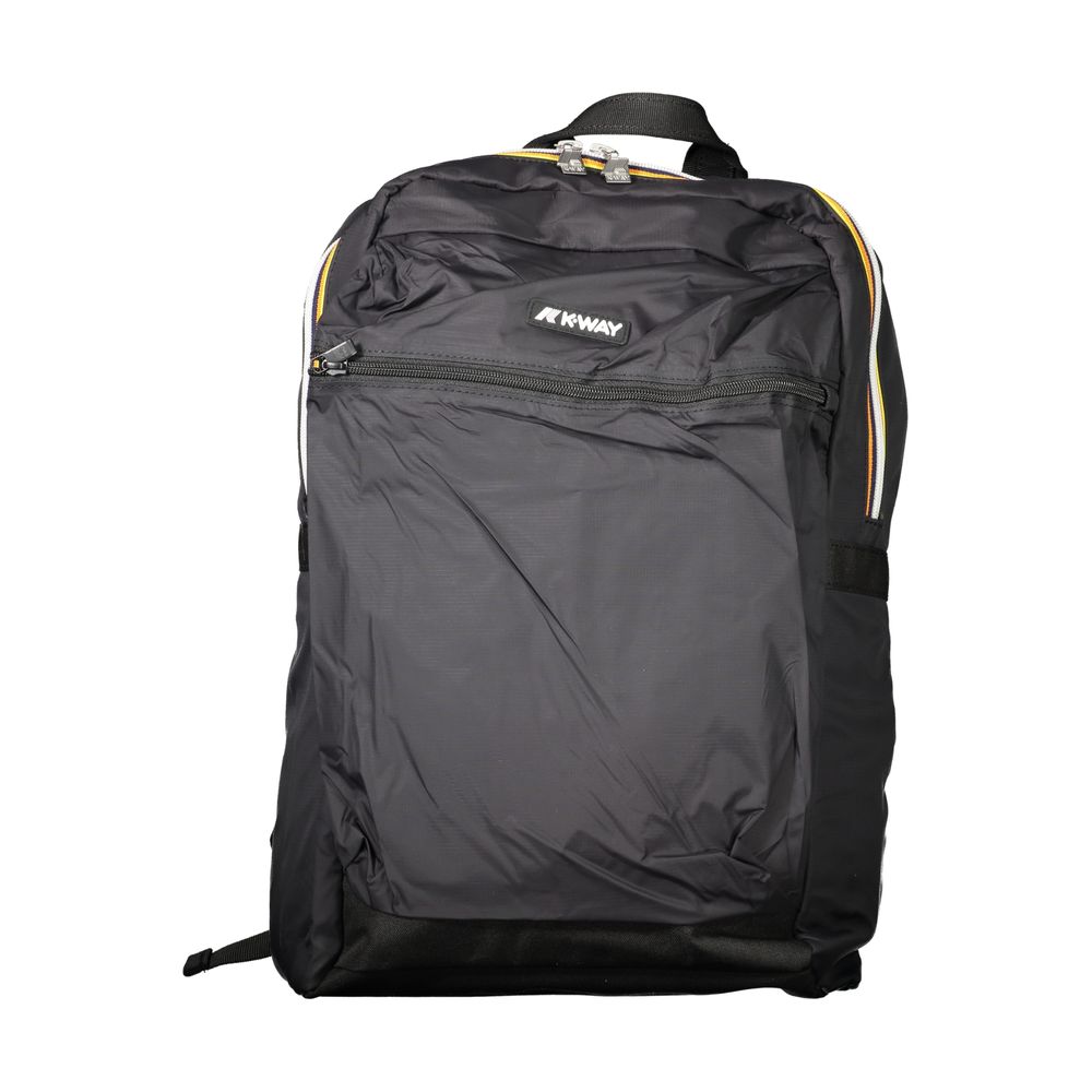 Schwarzer Polyamid-Rucksack für Herren