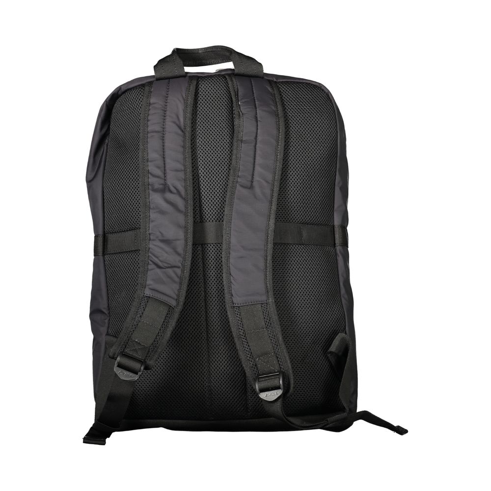 Schwarzer Polyamid-Rucksack für Herren