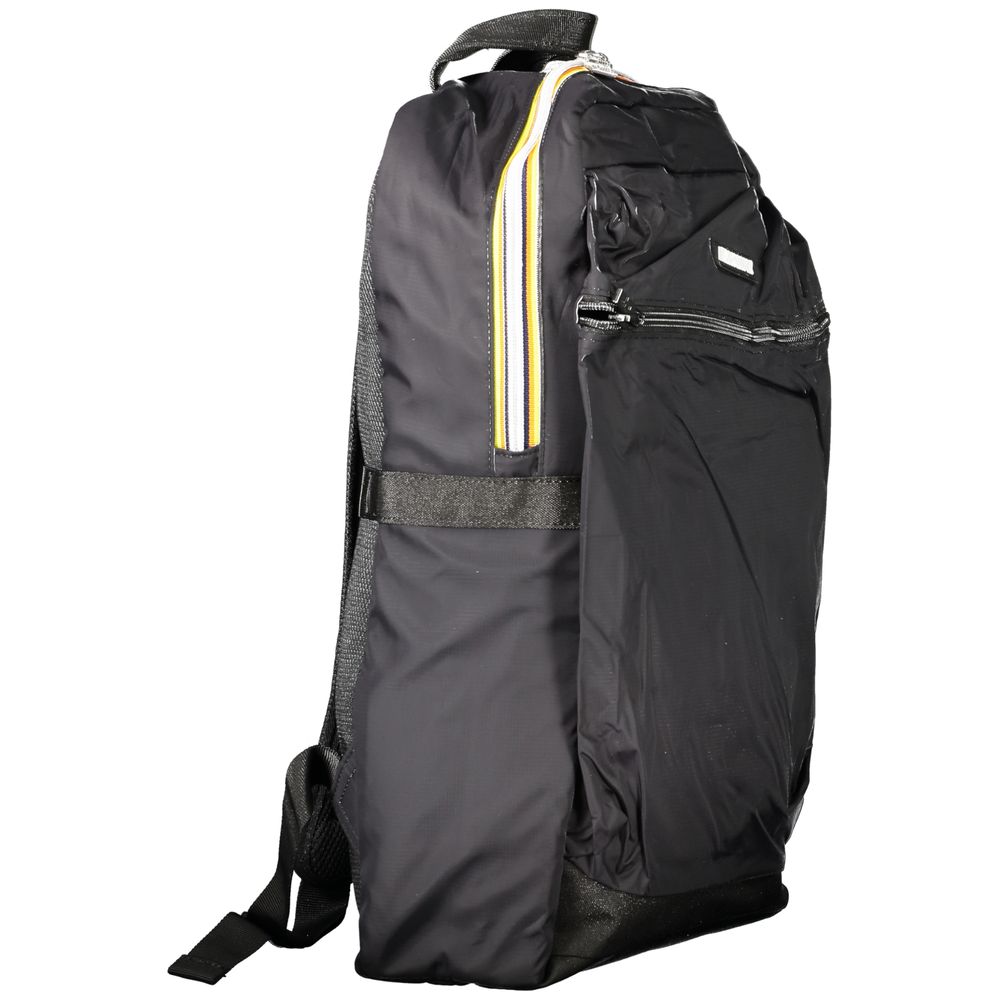 Schwarzer Polyamid-Rucksack für Herren