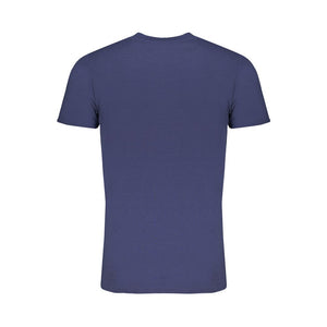 Blaues Baumwoll-T-Shirt