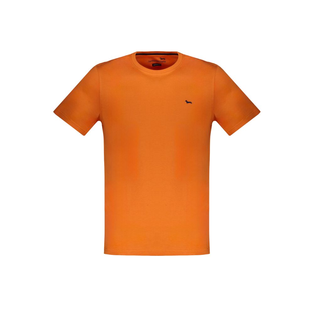 Orangefarbenes Baumwoll-T-Shirt