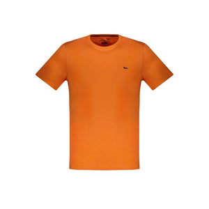 Orangefarbenes Baumwoll-T-Shirt