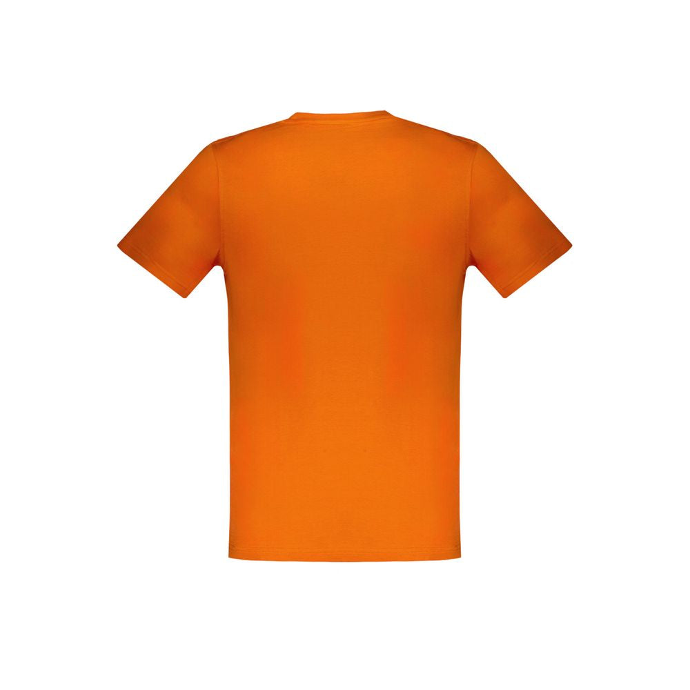 Orangefarbenes Baumwoll-T-Shirt