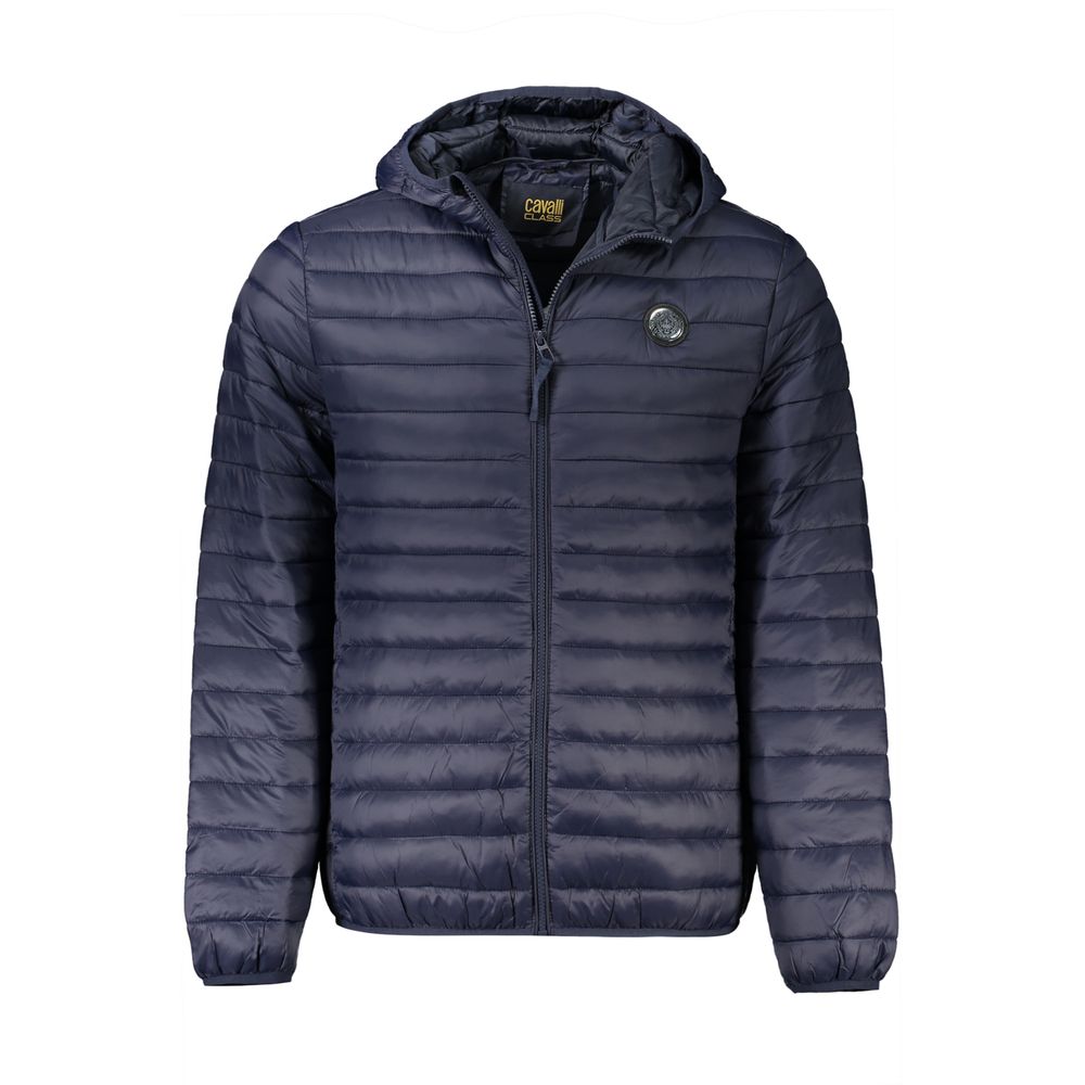 Blaue Polyamid-Herrenjacke
