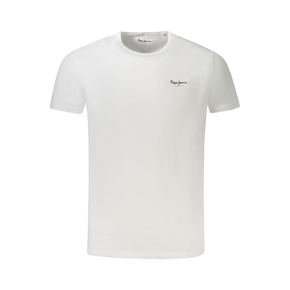 Weißes Herren-T-Shirt aus Baumwolle