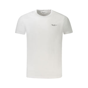 Weißes Herren-T-Shirt aus Baumwolle