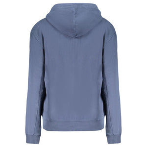 Blauer Baumwollpullover für Damen