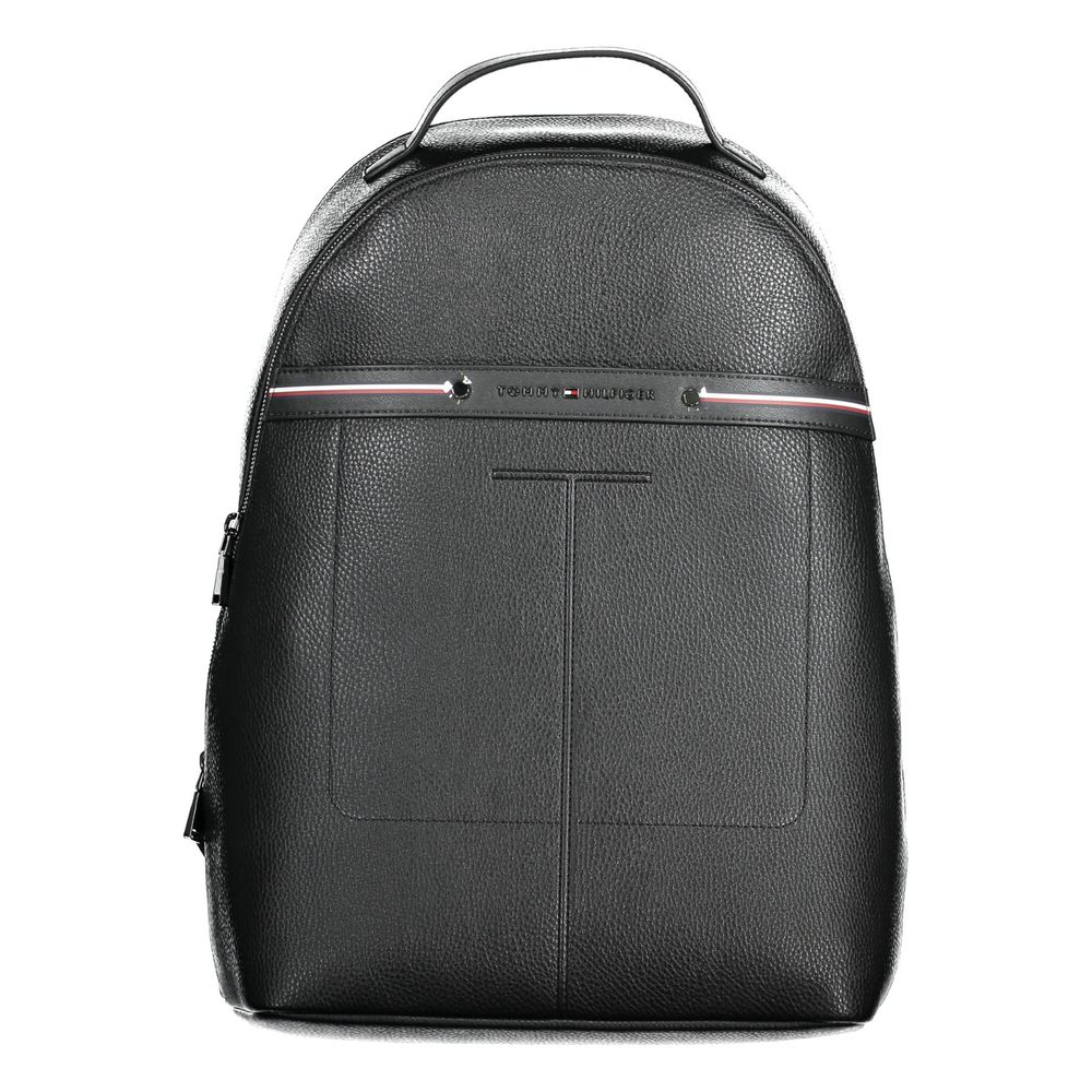 Schwarzer Polyethylen-Rucksack für Herren