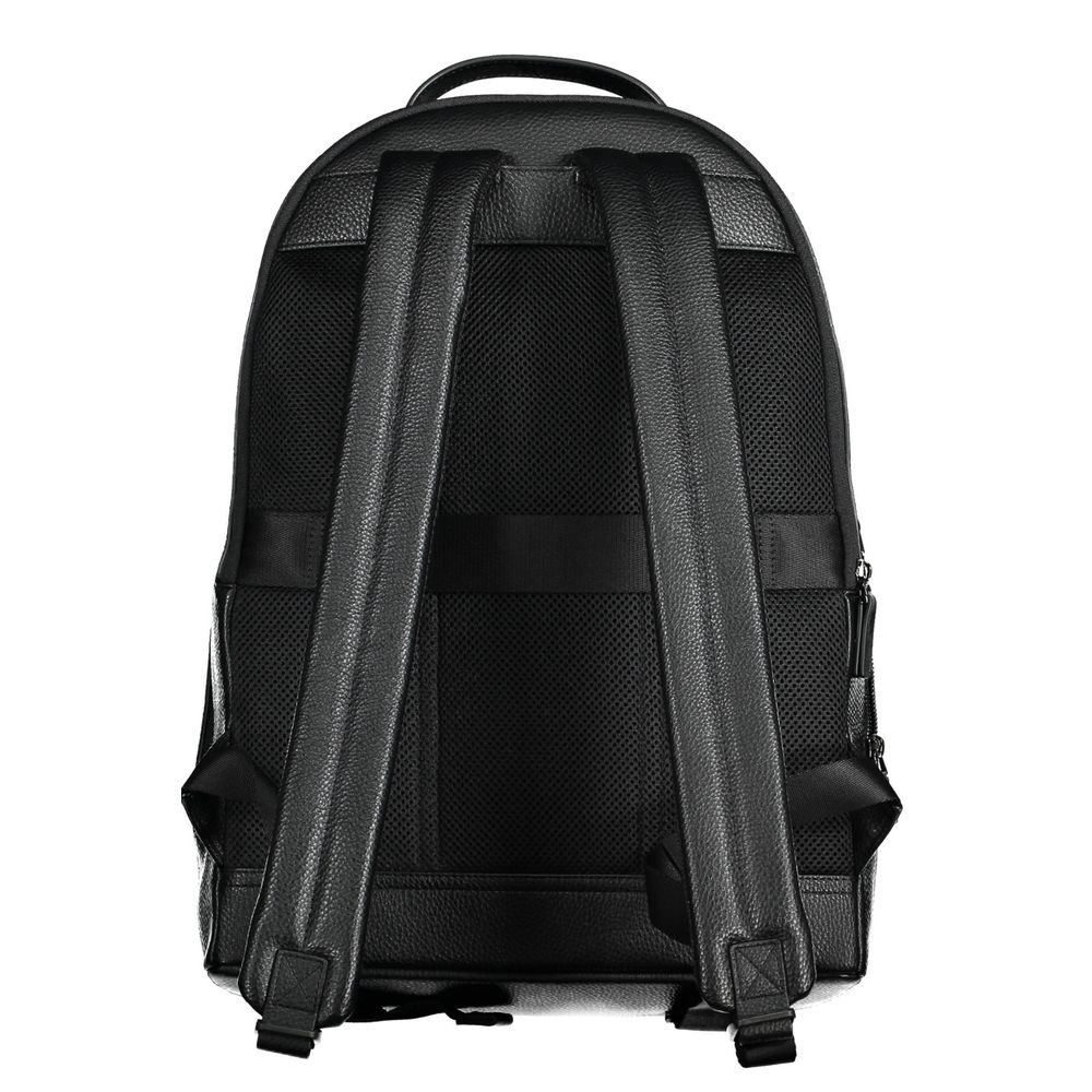 Schwarzer Polyethylen-Rucksack für Herren