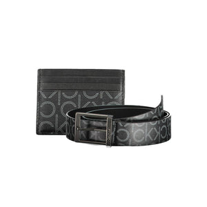 Schwarze Herrenbrieftasche aus Polyethylen