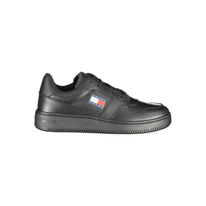 Schwarzer Polyester-Sneaker