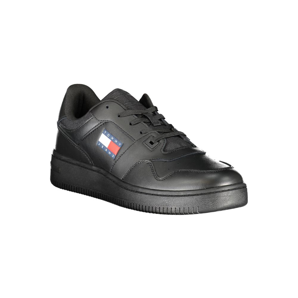 Schwarzer Polyester-Sneaker