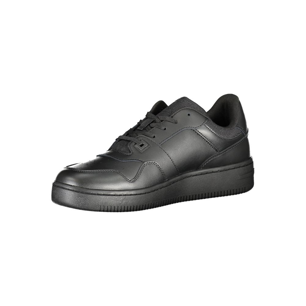 Schwarzer Polyester-Sneaker