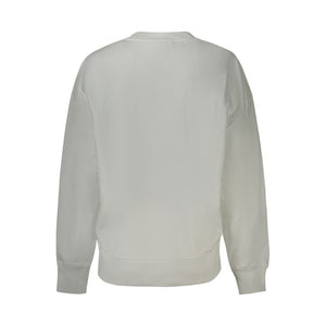 Weißer Baumwollpullover für Damen