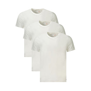 White Cotton Men T-Shirt