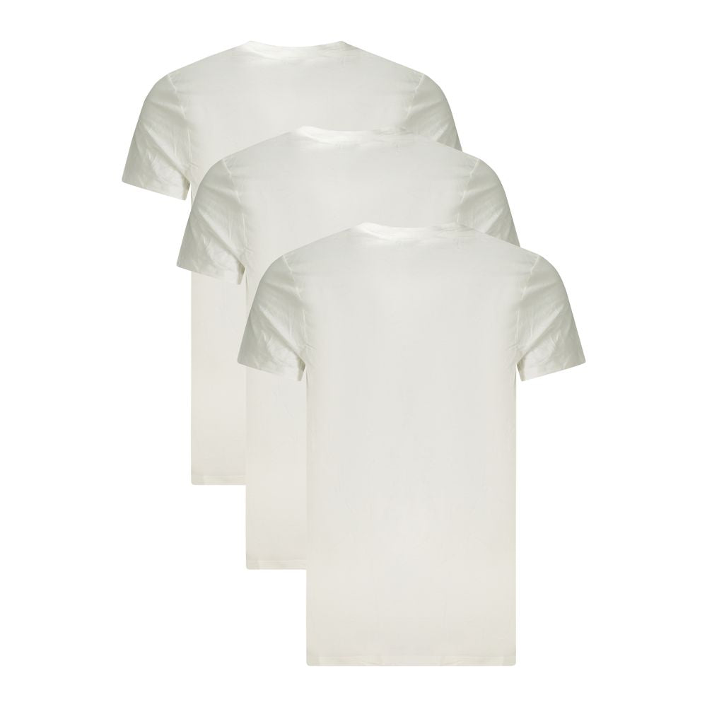 Weißes Herren-T-Shirt aus Baumwolle