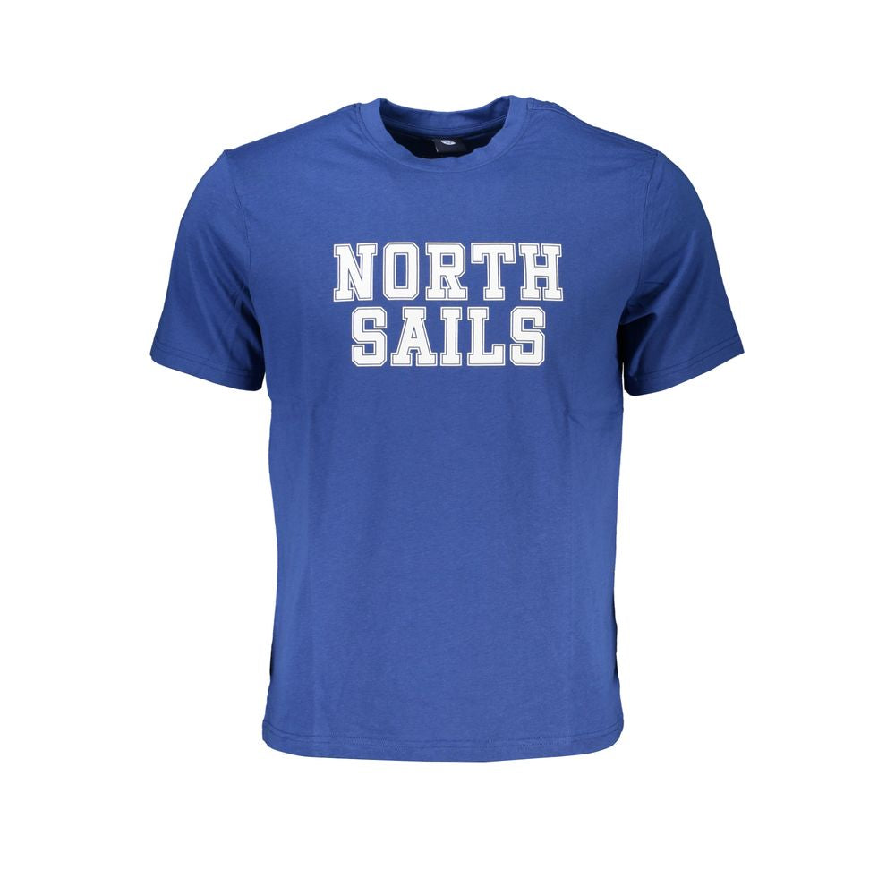 Blaues Baumwoll-T-Shirt