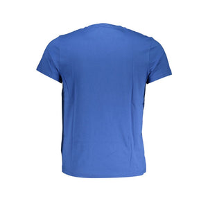 Blaues Baumwoll-T-Shirt