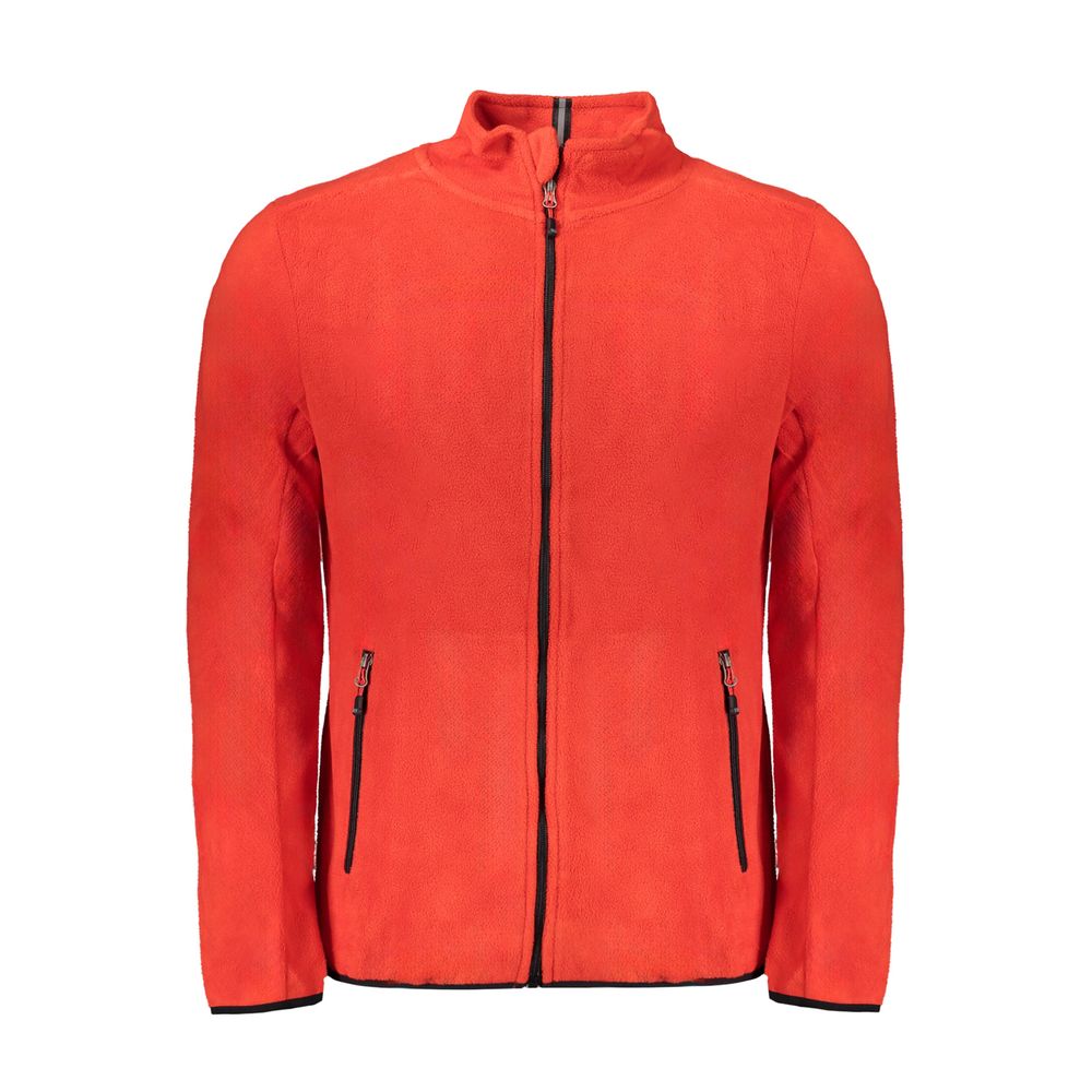 Roter Polyester-Herrenpullover