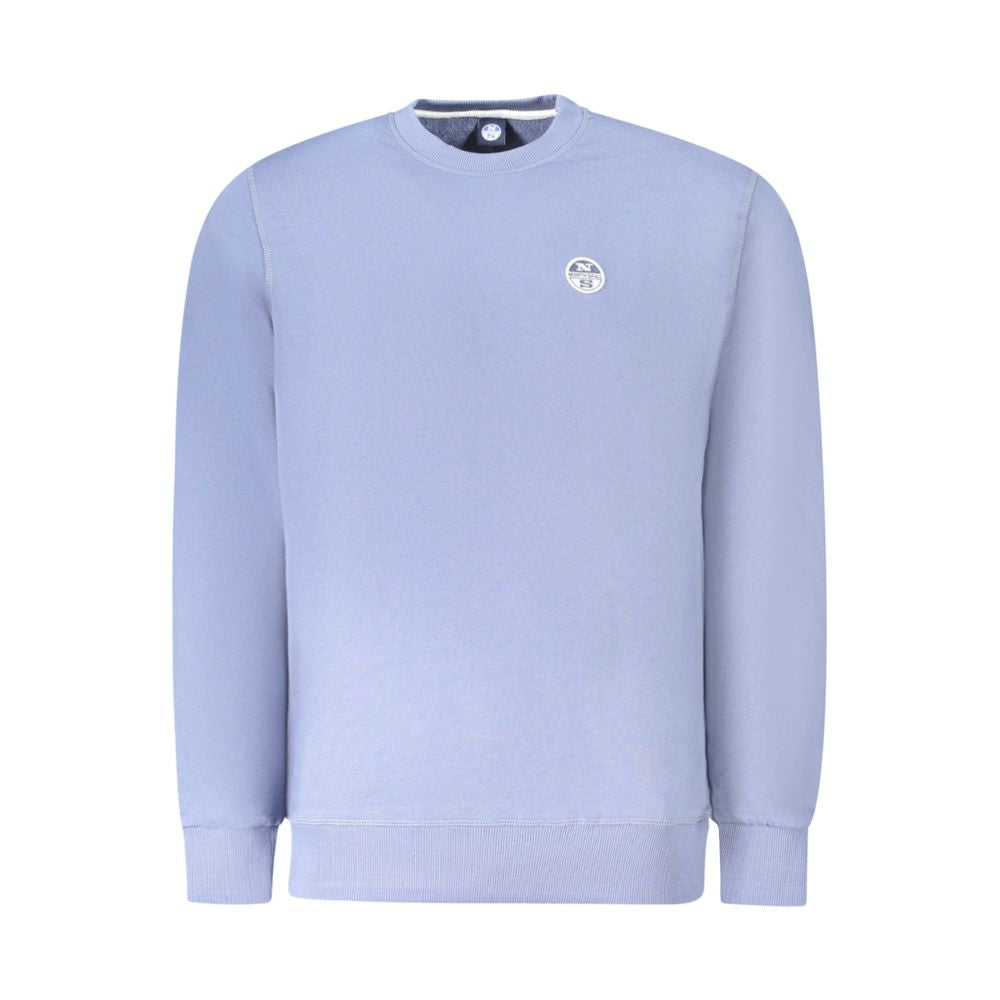 Blauer Baumwollpullover für Herren