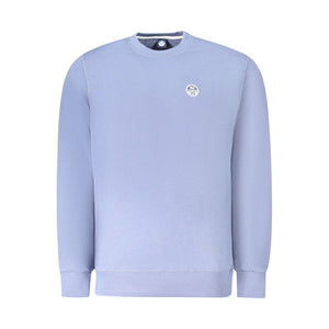 Blauer Baumwollpullover für Herren