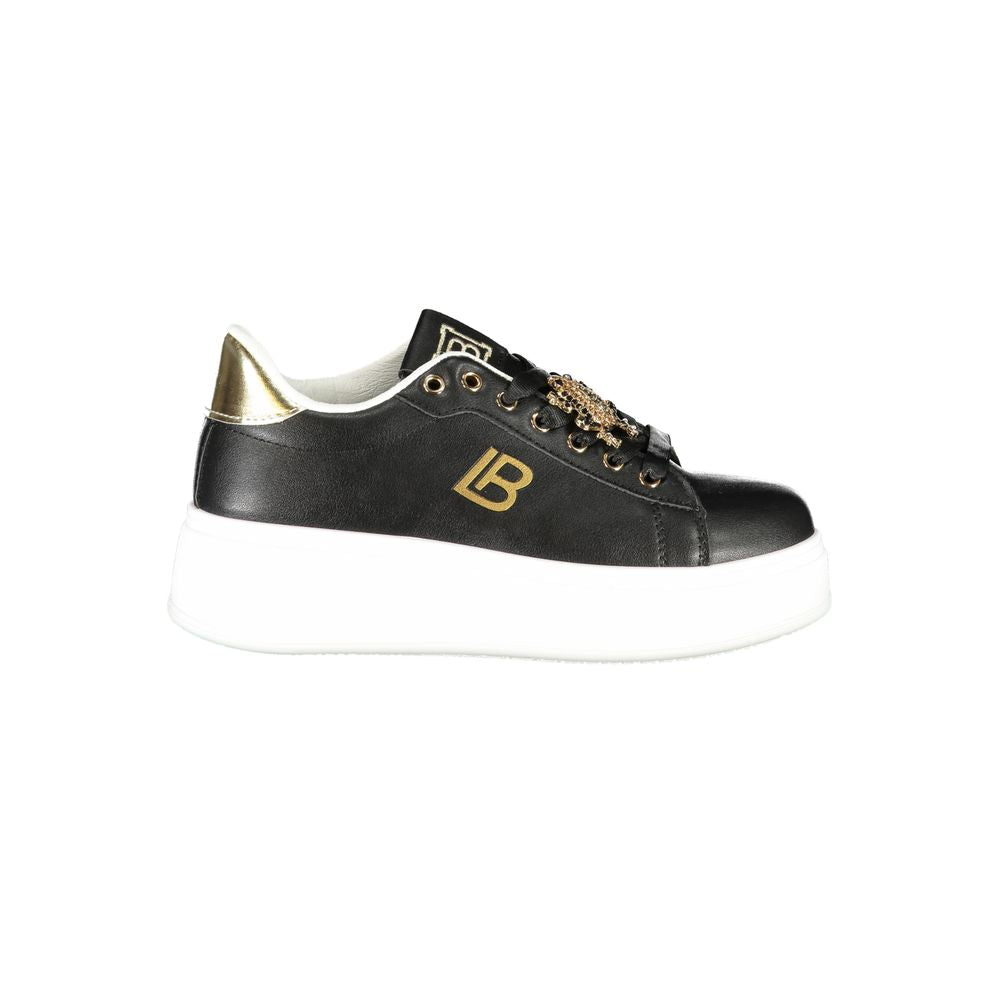 Schwarze Synthetik Damen Sneaker