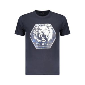 Blaues Herren-T-Shirt aus Baumwolle