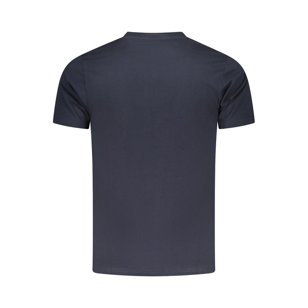 Blaues Herren-T-Shirt aus Baumwolle