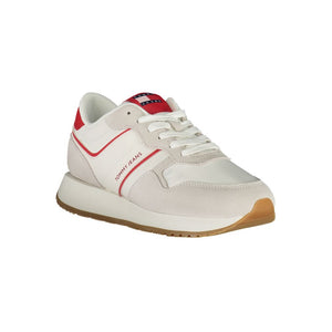Rote Leder Damen Sneaker