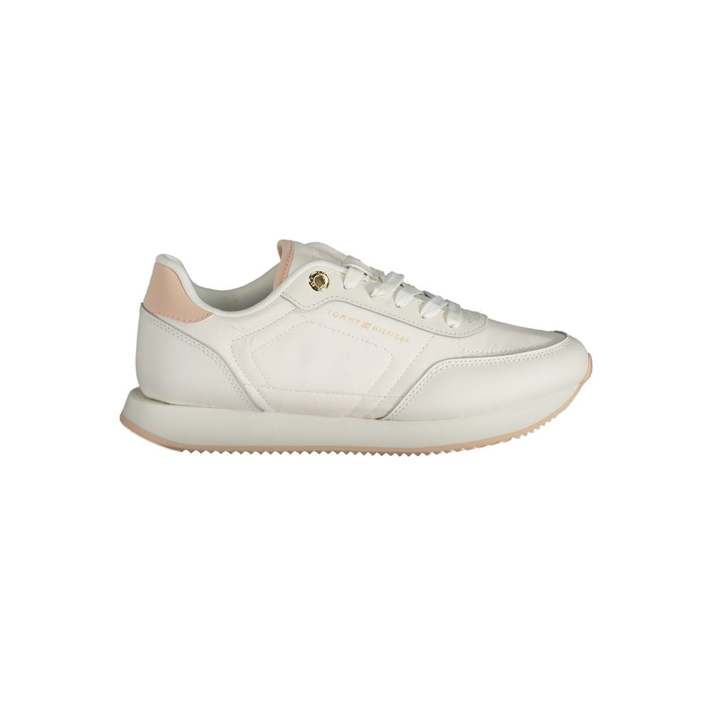 Weißer Polyester-Sneaker