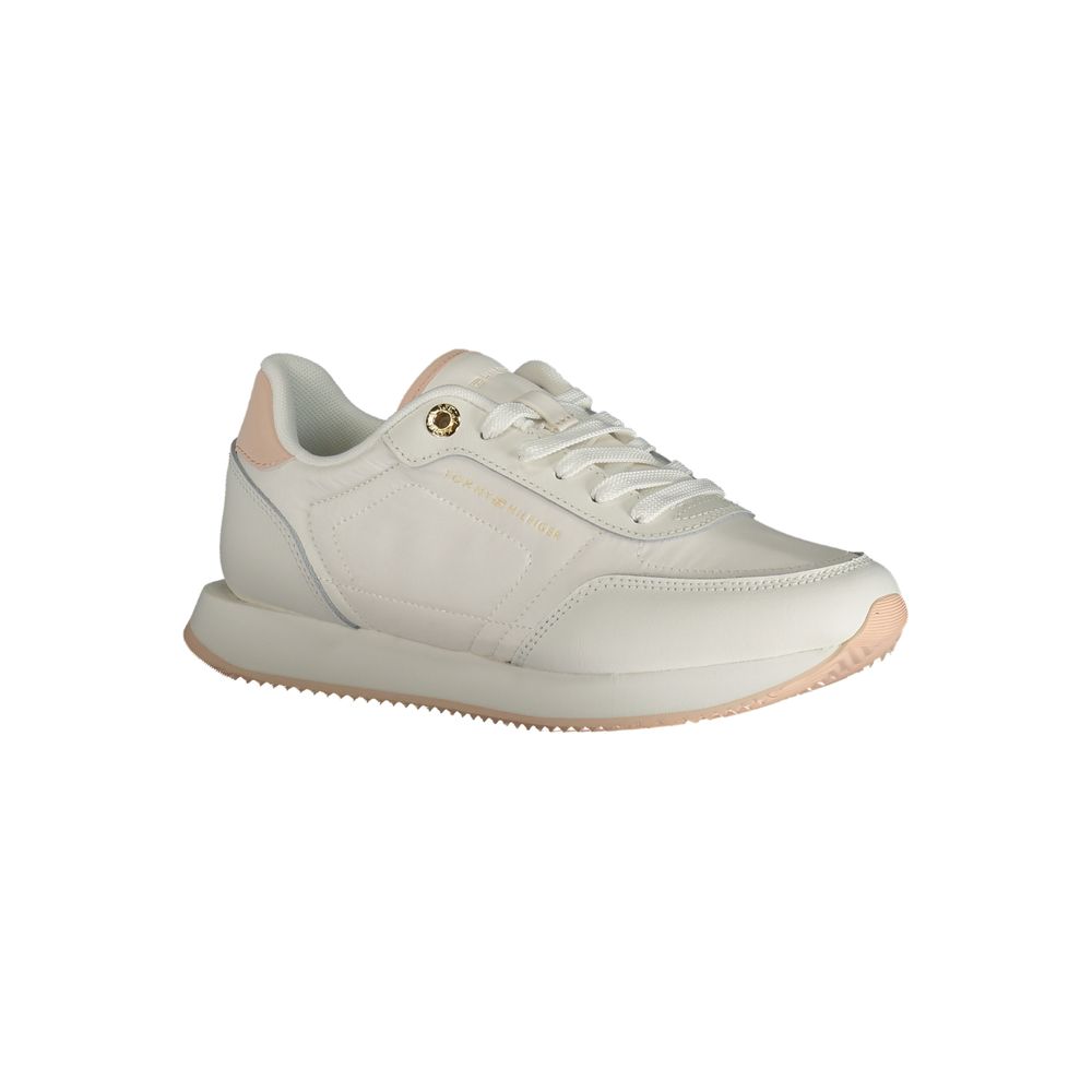 Weißer Polyester-Sneaker