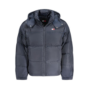 Blaue Polyester-Herrenjacke
