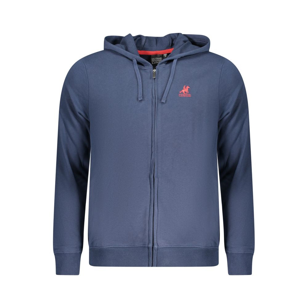 Blauer Baumwollpullover